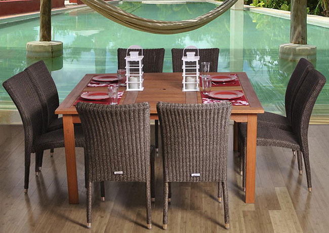 Gallery Images of Outdoor Wicker Dining Chairs